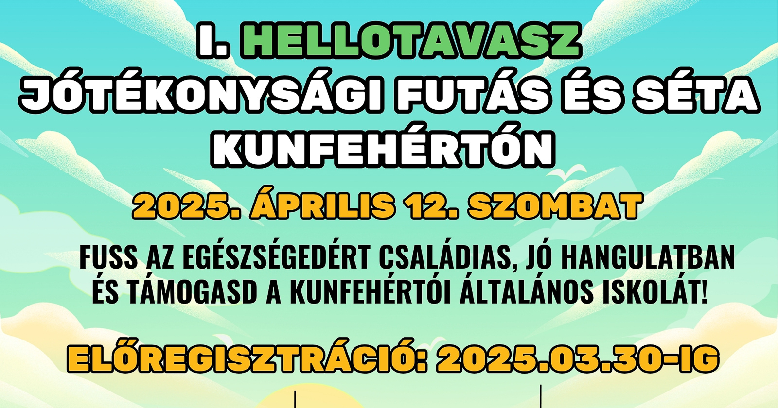 Futás és jótékonyság egyben – Indul az I. HELLOTAVASZ Jótékonysági Futás és Séta