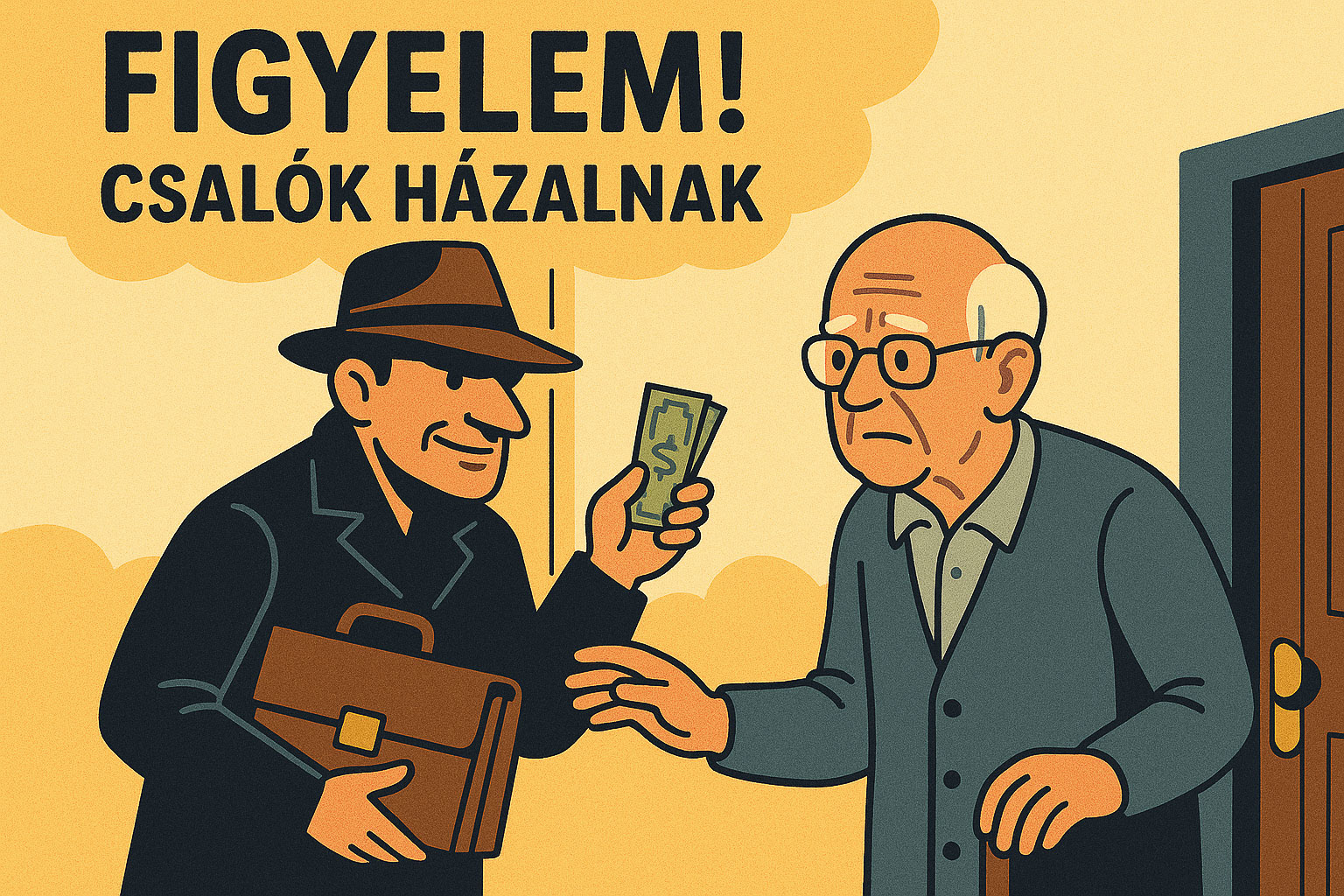 Figyelem! Csalók házalnak! Óvatosan a kéretlen ajánlatokkal!